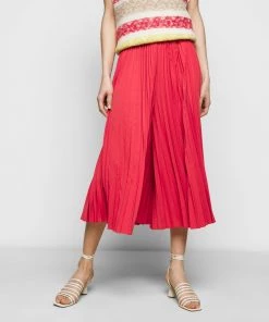 CLOSED MERI Jupe Plissée Amaranth Red Femme - Jupe Trapèze Élégante