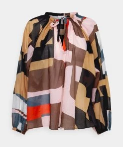 CLOSED Femme TUNIC BLOUSE - Blouse Multicolore Élégante et Polyvalente
