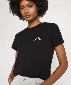 T-shirt Femme CLOSED Col Rond avec Logo Imprimé Noir