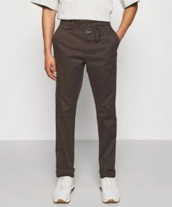 CLOSED ATELIER Tapered Chino Homme - Dark Lava - Pantalon Chino Élégant