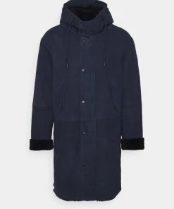 CLOSED Homme Veste en Shearling D'hiver - Dark Indigo | Manteau Chaud et Élégant -Promos CLOSED Magasin 0fa4c914de3e4f53847bb3ba32da1f67