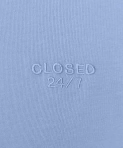 T-Shirt Femme Basique Placid Blue Brodé CLOSED | Vêtements Tops & T-shirts -Promos CLOSED Magasin 16981ea6d9d946c9b865bb3a764154a4