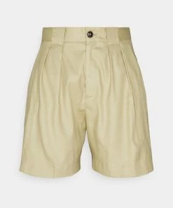 CLOSED Femme JOON Short Green Bark - Shorts en Tissu Léger - Style Décontracté