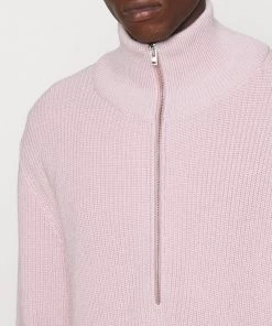 Pullover CLOSED Homme ZIPPED JUMPER Rose Clair - Maille/Pulls/Vêtements -Promos CLOSED Magasin 19f312d449ee4bcb8f1509fb263e431d