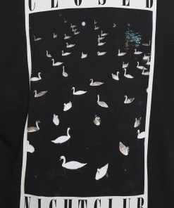 T-Shirt Imprimé Noir Homme CLOSED - Style Urbain et Confortable -Promos CLOSED Magasin 1ca9a8cd05e044828170a730967144b9