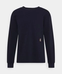 CLOSED Sweatshirt Homme à Manches Longues Structuré - Dark Night