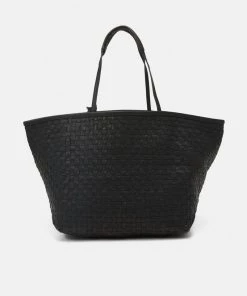 CLOSED Cabas Braidé Noir - Tote Bag Élégant pour Femme