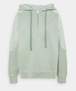 CLOSED Femme Sweatshirt Ă Capuche Vert Sauge - Confort et Style Urbain