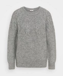 Pull col rond CLOSED - Gris Heather Melange - Femme