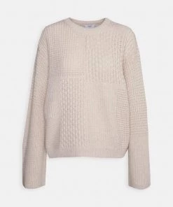 Pullover CLOSED PATCHWORK CREW Femme - Jaune Écru | Vêtements