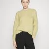 CLOSED Femme CREW LONG SLEEVE Pullover New Jade - Pulls Élégants pour Femme -Promos CLOSED Magasin 2b147170bfed4deaa81cec6ea2877377
