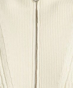 Pullover ZIP TROYER Femme Jaune Écru - CLOSED -Promos CLOSED Magasin 2b4e1e3d49144436a5112cc514df14c9