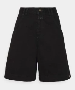 CLOSED Femme WIDE LEG Short Noir - Shorts larges élégants