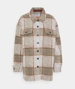 CLOSED Femme TITANIA Manteau Court Muddy Beige - Manteau Court Élégant -Promos CLOSED Magasin 2cf5279233424796998bca841d38a170