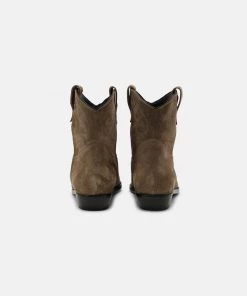 CLOSED Femme Santiags Green Umber - Bottines Moto Élégantes -Promos CLOSED Magasin 38704c290c484b488d9103a1abf403ac