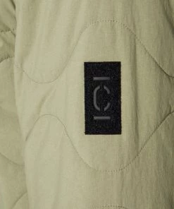 CLOSED Femme Veste Mi Saison Matelassée Gris Olive - Veste Quiltée Élégante -Promos CLOSED Magasin 3e4e3663662541eb8d4e58a91396b81d