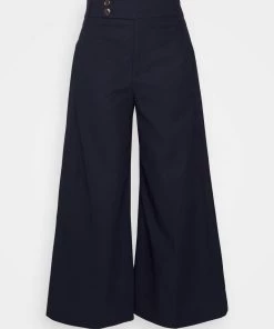 CLOSED Femme LUNA Pantalon Classique Dark Night - Pantalon Taille Haute Élégant -Promos CLOSED Magasin 3f4fdeae4bea4e89b88c27c4f90563ae