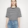 CLOSED T-shirt Femme à Rayures Raglan Imprimé Noir | Vêtements Élégants -Promos CLOSED Magasin 48e566b1f53044f3b3bfbf56d422d2d9