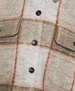 CLOSED Femme TITANIA Manteau Court Muddy Beige - Manteau Court Élégant -Promos CLOSED Magasin 4a463e2e33164420b61dd1ab12e6854e