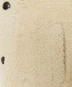 CLOSED Femme WILLOW SHEARLING JACKET Veste En Cuir Sandstone - Vestes en cuir élégantes -Promos CLOSED Magasin 4ac35194572042b387f62634a24188e7