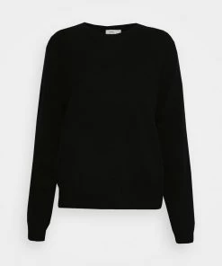 Pull Femme CLOSED CREW LONG SLEEVE Noir - Pullover Manches Longues Élégant