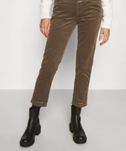 CLOSED Femme PEDAL PUSHER Pantalon Classique Chocolate Chip - Pantalon Taille Haute en Coton Élégant