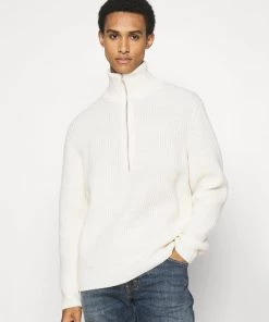 Pullover CLOSED Homme - Demi-Zip Écru - Maille Confortable