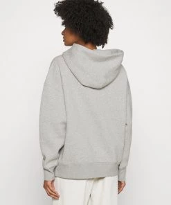 CLOSED Femme Sweatshirt à Capuche avec Logo Blanc sur la Poitrine - Gris -Promos CLOSED Magasin 5207b94d50de46dc92a32ca18f897511