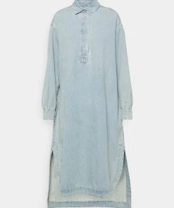Robe en jean CLOSED Femme TUNIC DRESS - Bleu moyen