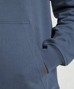 CLOSED Homme Sweatshirt Bleu Ardoise - Sweat à capuche pour hommes -Promos CLOSED Magasin 5637b5ffdc1e452f99f297490af8a687