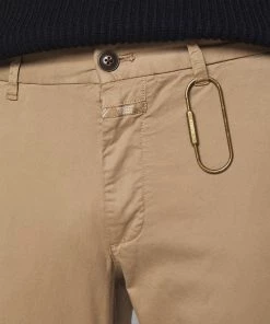 CLOSED Pantalon Classique Clifton Beige Homme - Pantalon Taille Haute en Coton -Promos CLOSED Magasin 5d7061cf3be14080be192f41b848045f