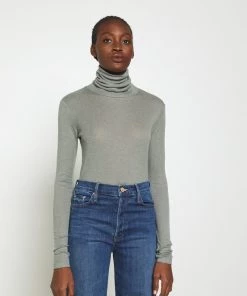 CLOSED Femme Pullover Pale Teal - Pull en Laine Douce et Confortable