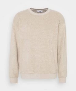 CLOSED Homme Sweat-Shirt à Capuche HEAVY CREWNECK Écru - Confort et Style -Promos CLOSED Magasin 64e4fcbd9224463fa5d9ec81dd80da5d