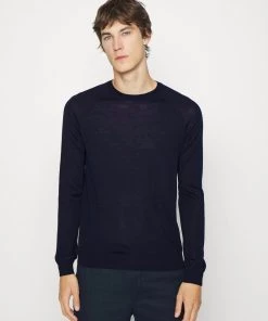 Pullover CLOSED Homme RAGLAN CREW NECK JUMPER - Dark Night - Maille/Pulls/Vêtements
