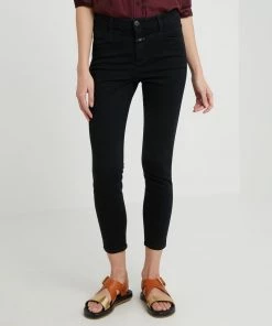CLOSED Jeans Skinny PUSHER Noir pour Femme - Taille Haute, Coupe Slim