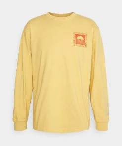 Sweatshirt à manches longues imprimé CLOSED Homme - Moutarde Miel