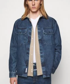 CLOSED ARMY OVER Chemise Homme - Bleu Moyen - Détente et Style -Promos CLOSED Magasin 6ec7ea74f80740cbbd87b06112b2bdc6