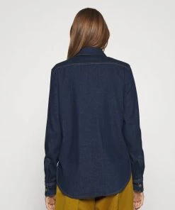 CLOSED TESSA Blouse Femme Bleu Foncé - Chemise Élégante pour Femme -Promos CLOSED Magasin 70af0bad919543e5ac71528d3180b9c3