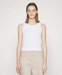 CLOSED Débardeur Tanktop Blanc Femme - Haut Décontracté et Élégant