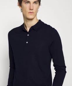 Pull Homme CLOSED - Polo à Manches Longues Dark Night - Maille Haut de Gamme -Promos CLOSED Magasin 71a6d7ed7ebe47659865b4914023bbe8