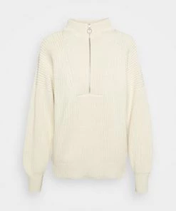 Pullover ZIP TROYER Femme Jaune Écru - CLOSED