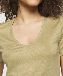 T-shirt Basique Femme DELETION LIST Vert Bark - CLOSED -Promos CLOSED Magasin 7487ff3f4c9b472b9e2bc316c7c1774a