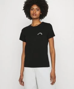 T-shirt Femme CLOSED Col Rond avec Logo Imprimé Noir -Promos CLOSED Magasin 75e02e06aac74d4bafe8f8aac659ac3b