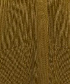 CLOSED Femme HEAVY JUMPER Gilet Marron Doré - Veste en Laine Chaude et Élégante -Promos CLOSED Magasin 78d9624ed3f843f7957437d76a17262b