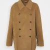 CLOSED Femme YANA - Manteau Court Double Boutonné Dark Tan - Vêtements Élégants -Promos CLOSED Magasin 7c5a3c6c62c94fe28a21f595247d890f
