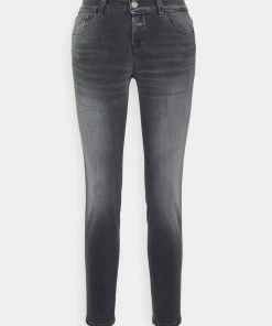 CLOSED Femme BAKER Jean Slim Gris Moyen - Jean Slim Élégant pour Femme
