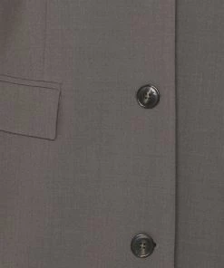 CLOSED Manteau Classique Dark Nickel Femme - Manteau élégant pour femme -Promos CLOSED Magasin 7e4838ecced04915968f334cf579c46f