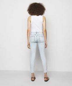 CLOSED Femme Jeans Skinny Bleu Clair - Jean Slim Taille Haute -Promos CLOSED Magasin 80c75393ade54aec9a589315617b7b37