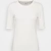 T-Shirt Femme Basique à Col Rond CLOSED - Ivory -Promos CLOSED Magasin 83764d20e5ab4b19b372d54cd36f0a27