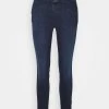 CLOSED Femme SKINNY PUSHER Jeans Skinny Bleu Foncé - Jean Slim Taille Haute -Promos CLOSED Magasin 8e70e39951324d05800dc44f7826a7a7